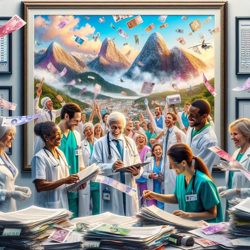 Médico feliz com finanças organizadas. A contabilidade para médicos otimizada ajuda a crescer e ter mais pacientes.