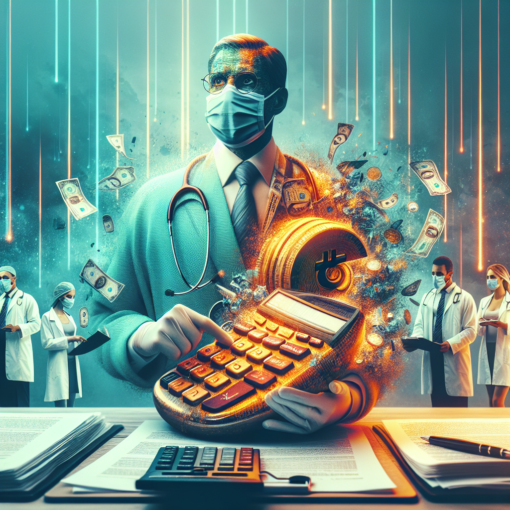 Profissional de saúde otimizando finanças com Contabilidade para Médicos, buscando mais lucro e menos burocracia.