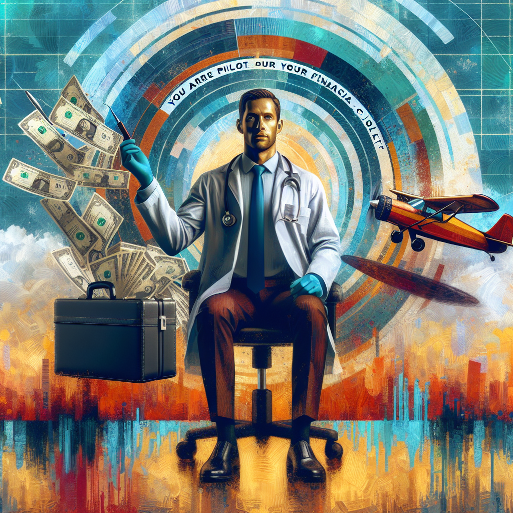 Médico como piloto de consultório com co-piloto financeiro. Essencial contabilidade para médicos.