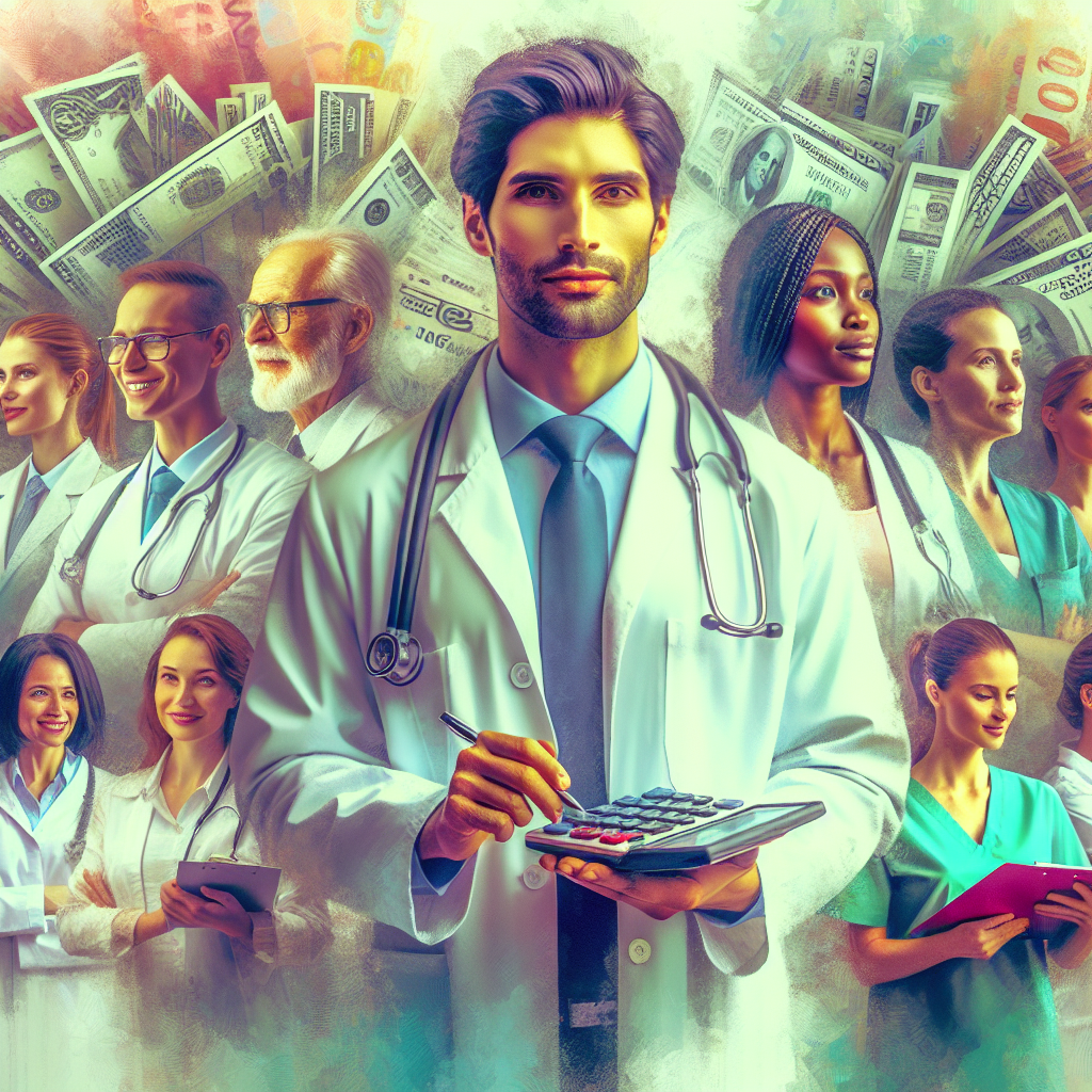 Médico aliviado com a gestão financeira eficaz, vendo o crescimento da clínica. Especialista em contabilidade para médicos.