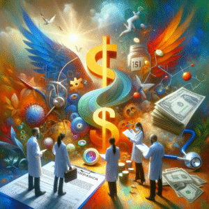 Médico pensativo diante de documentos fiscais, ilustrando alta carga tributária e o valor da contabilidade para médicos.