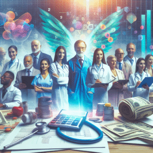 Médico sorridente com finanças organizadas, mostrando como a contabilidade para médicos otimiza a gestão para mais pacientes.